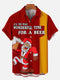 Men's Christmas Funny Graphic Short Sleeve Hawaiian Shirt
